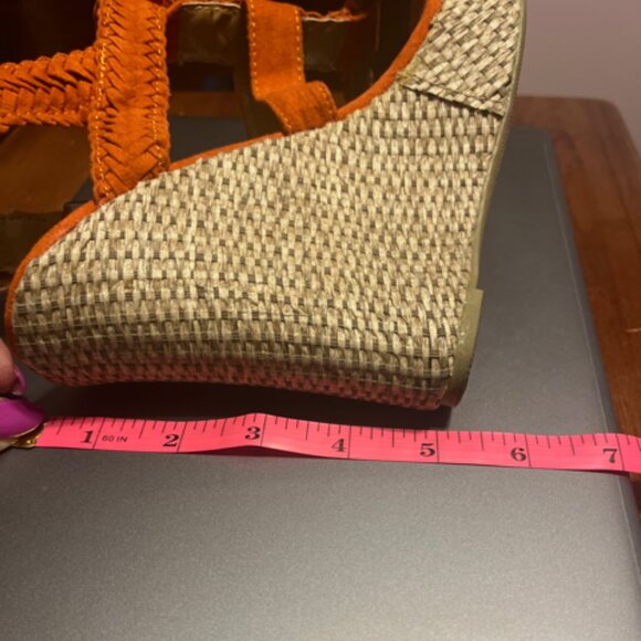 Call it Spring Women Wedge Sandals, Orange, Size 8 - Picture 7 of 7